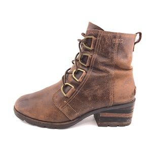 Sorel Cate Lace Waterproof Ankle Boots 9.5